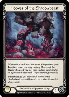 Hooves of the Shadowbeast [MON122-CF] (Monarch)  1st Edition Cold Foil-1