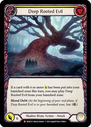 Deep Rooted Evil [MON123-RF] (Monarch)  1st Edition Rainbow Foil-1