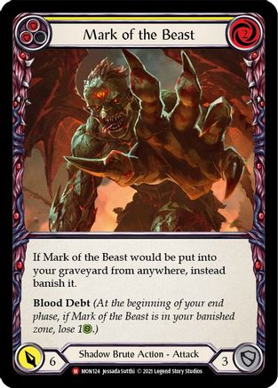 Mark of the Beast [MON124-RF] (Monarch)  1st Edition Rainbow Foil-1