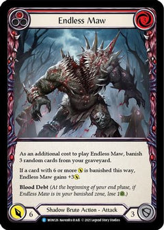 Endless Maw (Red) [MON126-RF] (Monarch)  1st Edition Rainbow Foil-1