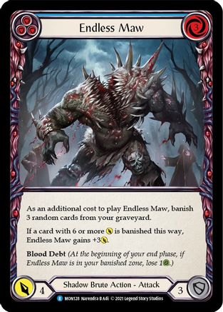 Endless Maw (Blue) [MON128] (Monarch)  1st Edition Normal-1