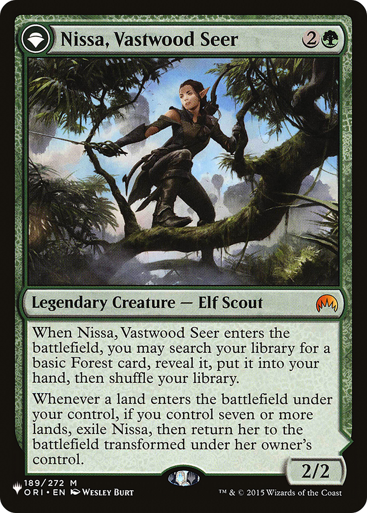 Nissa, Vastwood Seer // Nissa, Sage Animist [Secret Lair: From Cute to Brute]-1