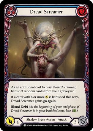 Dread Screamer (Blue) [U-MON143] (Monarch Unlimited)  Unlimited Normal-1