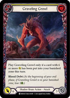 Graveling Growl (Yellow) [MON145] (Monarch)  1st Edition Normal-1