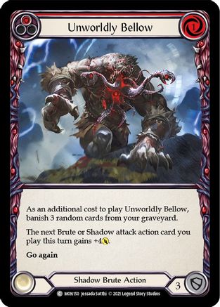 Unworldly Bellow (Red) [MON150] (Monarch)  1st Edition Normal-1