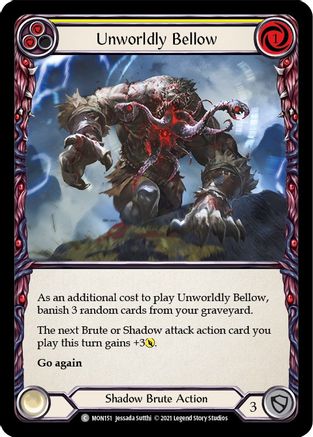 Unworldly Bellow (Yellow) [MON151] (Monarch)  1st Edition Normal-1