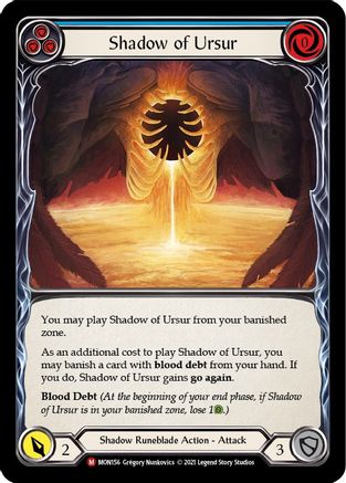 Shadow of Ursur [U-MON156-RF] (Monarch Unlimited)  Unlimited Rainbow Foil-1