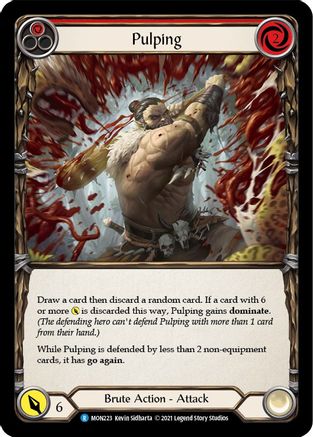 Pulping (Red) [MON223-RF] (Monarch)  1st Edition Rainbow Foil-1