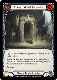 Dimenxxional Gateway (Blue) [U-MON164-RF] (Monarch Unlimited)  Unlimited Rainbow Foil-1