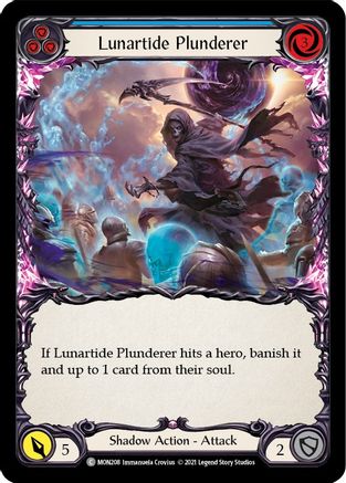 Lunartide Plunderer (Blue) [U-MON208-RF] (Monarch Unlimited)  Unlimited Rainbow Foil-1