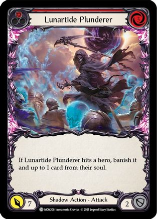 Lunartide Plunderer (Red) [MON206-RF] (Monarch)  1st Edition Rainbow Foil-1