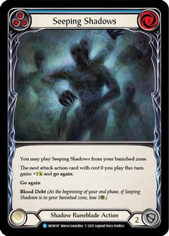 Seeping Shadows (Blue) [U-MON167-RF] (Monarch Unlimited)  Unlimited Rainbow Foil-1