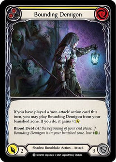 Bounding Demigon (Yellow) [MON169-RF] (Monarch)  1st Edition Rainbow Foil-1
