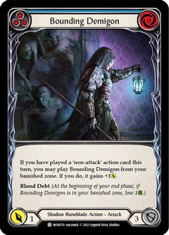 Bounding Demigon (Blue) [MON170-RF] (Monarch)  1st Edition Rainbow Foil-1