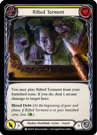 Rifted Torment (Yellow) [U-MON178] (Monarch Unlimited)  Unlimited Normal-1