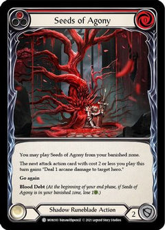 Seeds of Agony (Red) [MON183-RF] (Monarch)  1st Edition Rainbow Foil-1