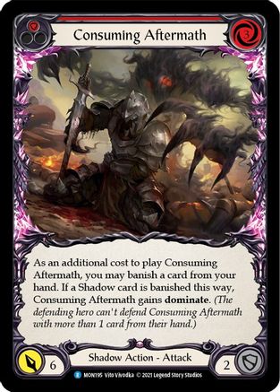 Consuming Aftermath (Red) [MON195] (Monarch)  1st Edition Normal-1
