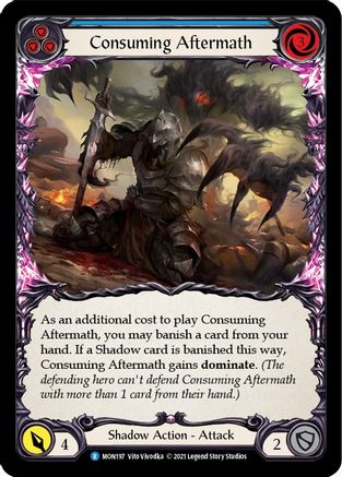 Consuming Aftermath (Blue) [MON197] (Monarch)  1st Edition Normal-1
