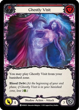Ghostly Visit (Red) [MON203] (Monarch)  1st Edition Normal-1