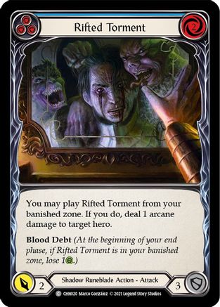 Rifted Torment (Blue) [CHN020] (Monarch Chane Blitz Deck)-1