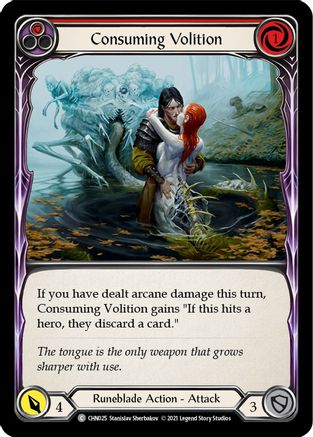 Consuming Volition (Red) [CHN025] (Monarch Chane Blitz Deck)-1