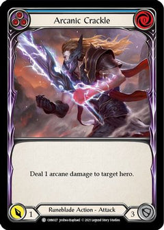 Arcanic Crackle (Blue) [CHN027] (Monarch Chane Blitz Deck)-1
