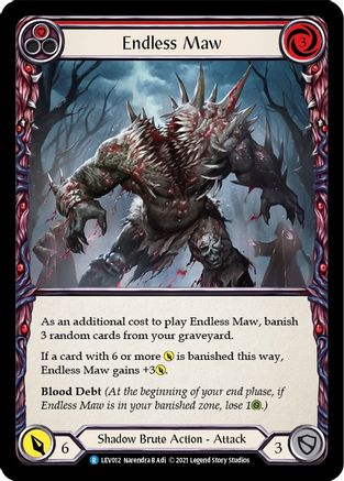 Endless Maw (Red) [LEV012] (Monarch Levia Blitz Deck)-1
