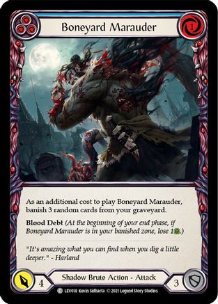 Boneyard Marauder (Blue) [LEV018] (Monarch Levia Blitz Deck)-1