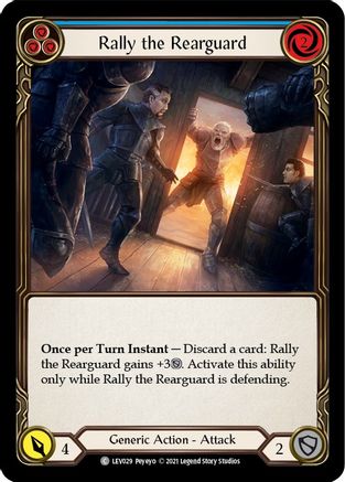 Rally the Rearguard (Blue) [LEV029] (Monarch Levia Blitz Deck)-1