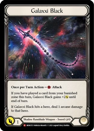 Galaxxi Black (Alternate Art) [MON155] (Monarch)  Cold Foil-1