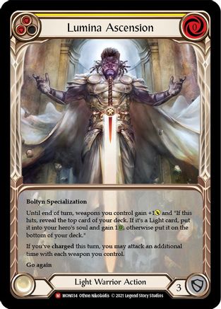 Lumina Ascension (Extended Art) [MON034-EA] (Monarch)  1st Edition Rainbow Foil-1