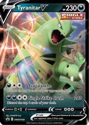 Tyranitar V (SWSH109) [Sword & Shield: Black Star Promos]-1