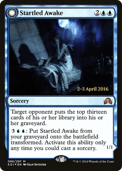 Startled Awake // Persistent Nightmare [Shadows over Innistrad Prerelease Promos]-3
