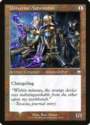 Universal Automaton (Retro Frame) (Foil Etched) (MH1-038) - Modern Horizons Foil-1