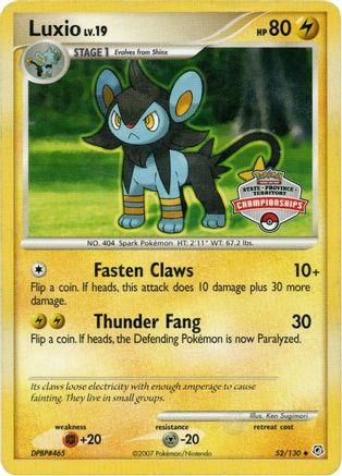 Luxio (52/130) (State Championship Promo) [Diamond & Pearl: Base Set]-1