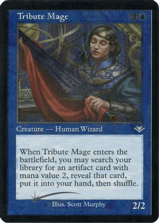 Tribute Mage (Retro Frame) (Foil Etched) (MH1-010) - Modern Horizons Foil-1