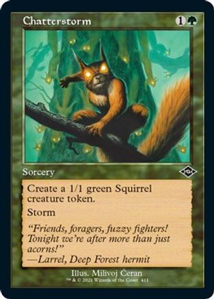 Chatterstorm (Retro Frame) (Foil Etched) (MH2-411) - Modern Horizons 2 Foil-1