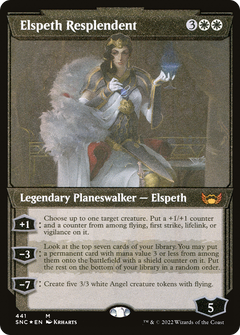 Elspeth Resplendent (Showcase Art Deco Foil Etched) [Streets of New Capenna]-1