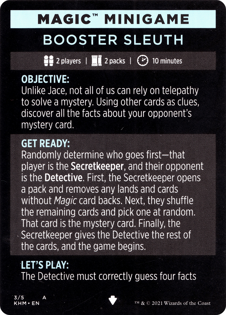 Booster Sleuth // Booster Sleuth (cont'd) (MKHM-003) - Kaldheim Minigames-1