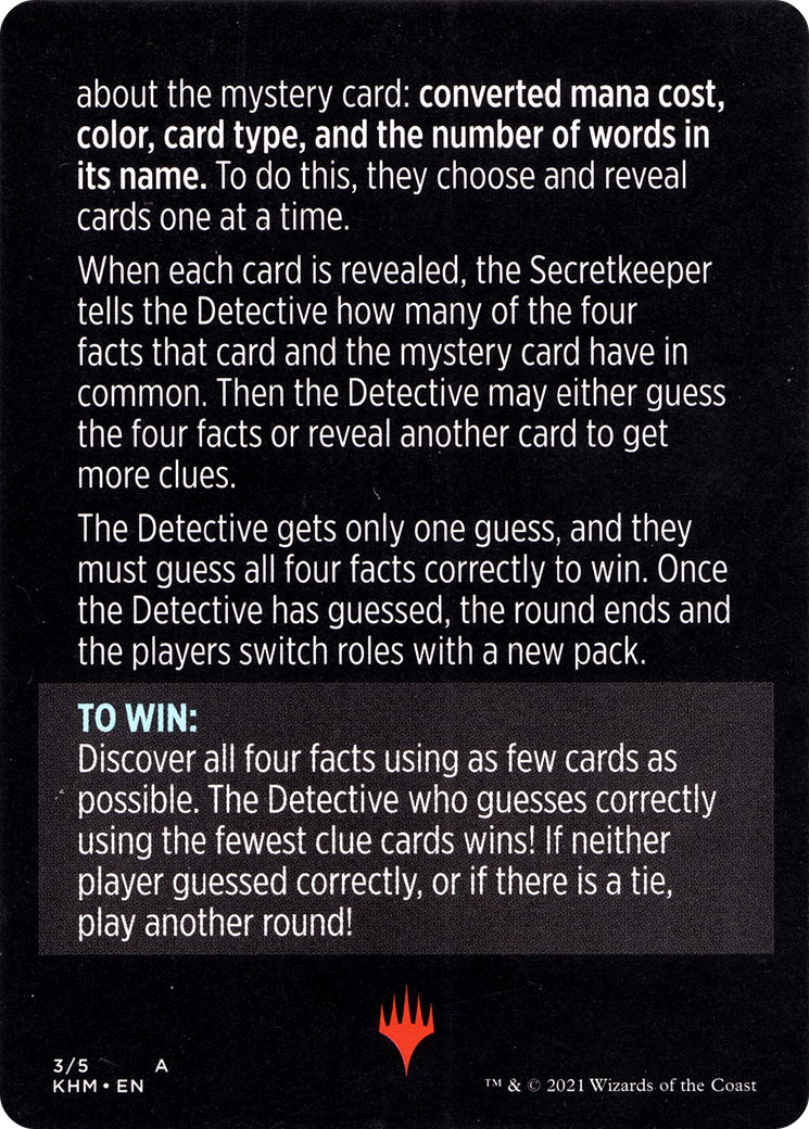 Booster Sleuth // Booster Sleuth (cont'd) (MKHM-003) - Kaldheim Minigames-2