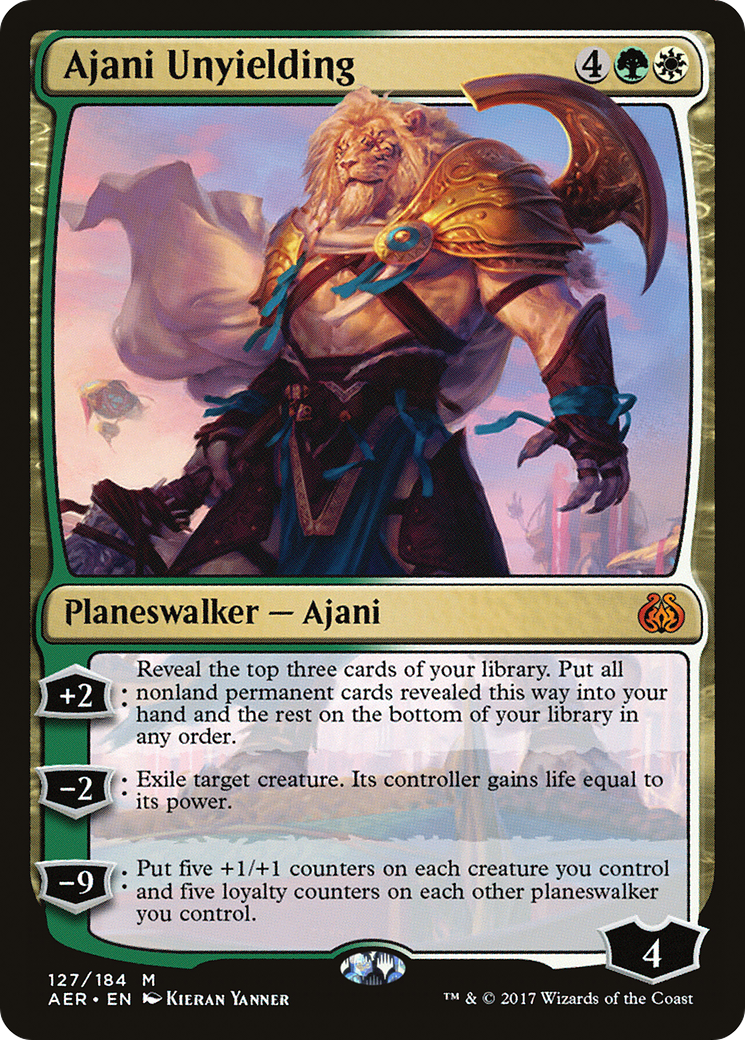 Ajani Unyielding [Aether Revolt]-1
