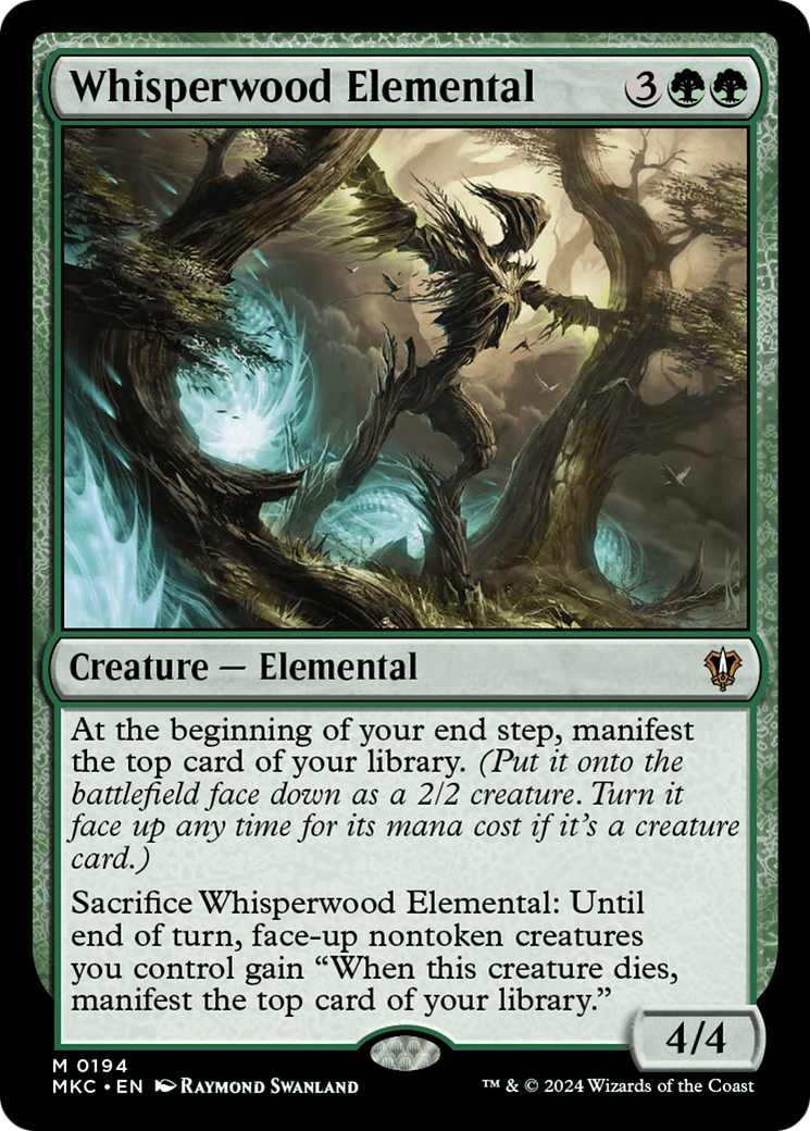 Whisperwood Elemental (MKC-194) - Murders at Karlov Manor Commander-1