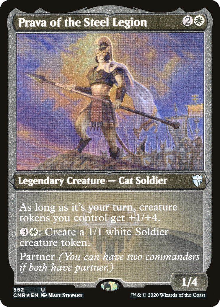 Prava of the Steel Legion (Etched) [Commander Legends]-1