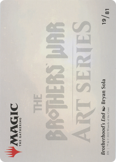 Brotherhood's End // Brotherhood's End (ABRO-019) - The Brothers' War Art Series (Borderless) Foil-2