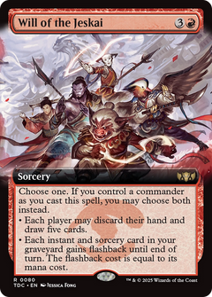 Will of the Jeskai (Extended Art) [Tarkir: Dragonstorm Commander]-1