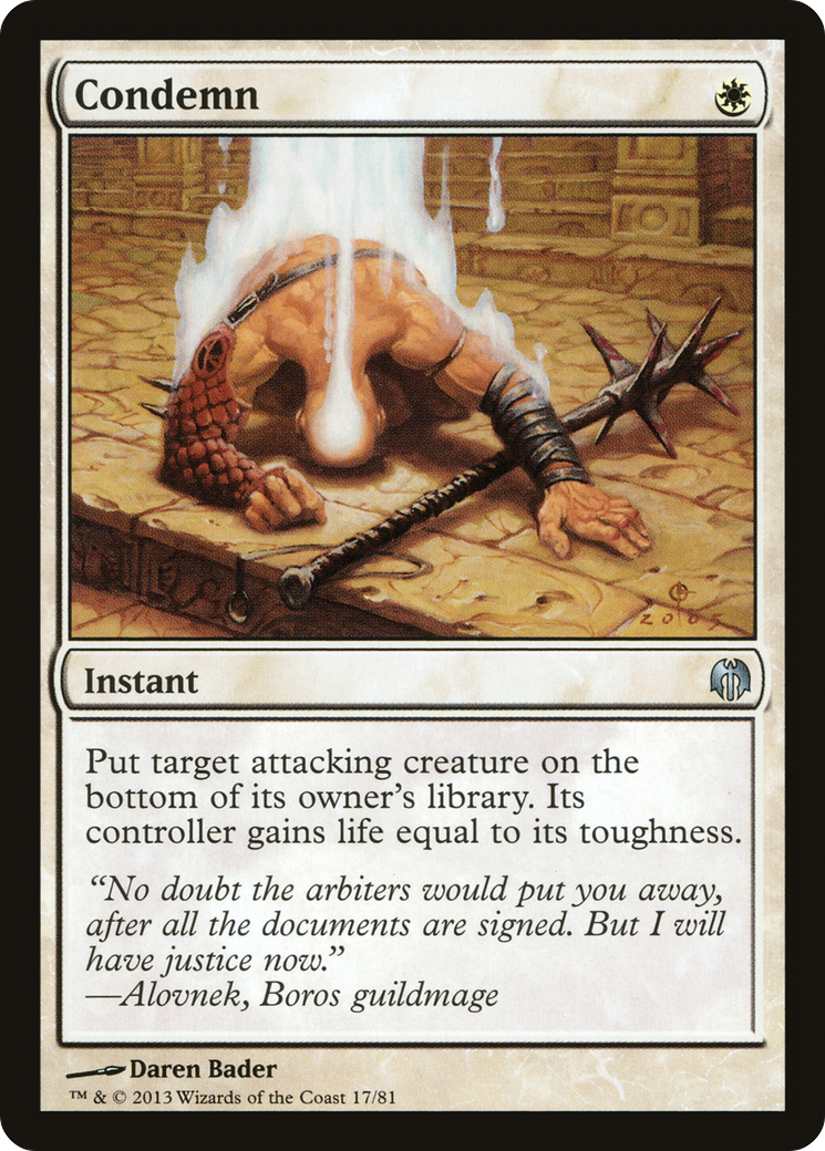 Condemn [Duel Decks: Heroes vs. Monsters]-1
