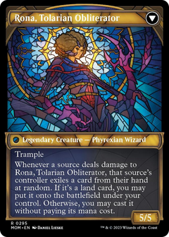 Rona, Herald of Invasion // Rona, Tolarian Obliterator (Showcase Planar Booster Fun) [March of the Machine]-2