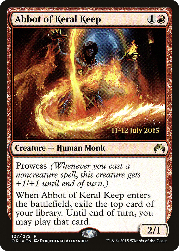 Abbot of Keral Keep [Magic Origins Prerelease Promos]-1