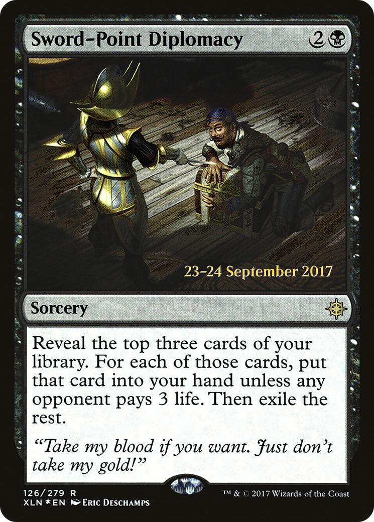 Sword-Point Diplomacy [Ixalan Prerelease Promos]-1