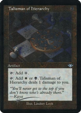 Talisman of Hierarchy (Retro Foil Etched) [Modern Horizons]-1